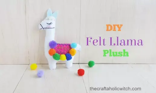 DIY Cute Llama Plush with Free Pattern For Kids