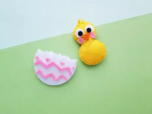 DIY Easter Chick Felt Plush Free Plush Pattern For Preschoolers