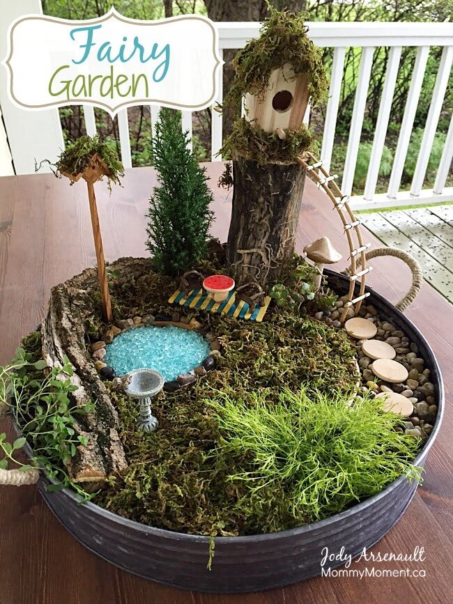 DIY Easy To Make A Treehouse With Garden For Toddlers