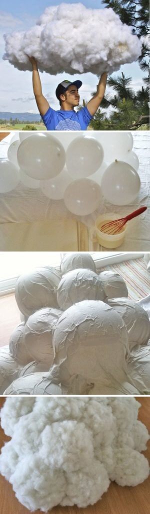 DIY Easy To Make Balloons Cloud For Kindergarten DIY Crafts Using Balloon For Kids