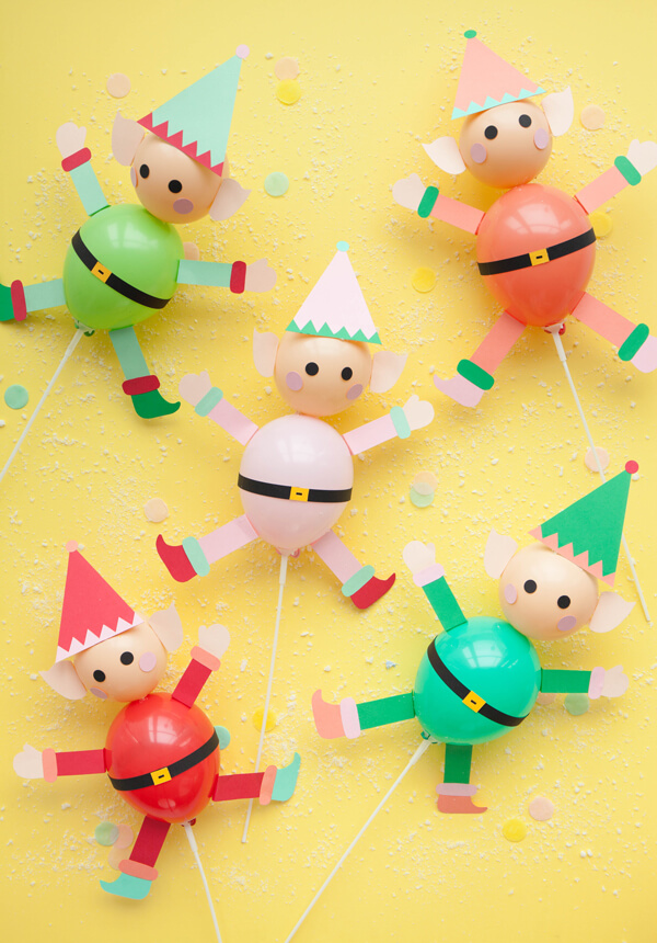 DIY Elf Balloon Sticks For Preschoolers DIY Crafts Using Balloon For Kids