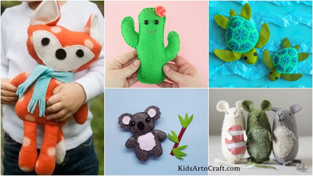 DIY Felt Toys to Make at Home - Kids Art & Craft