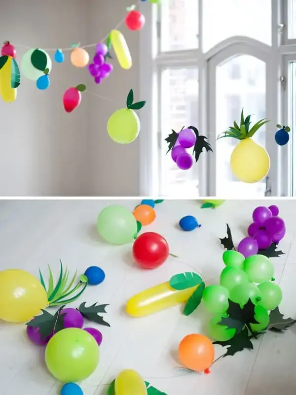 DIY Fruit Balloons Decorations For Toddlers