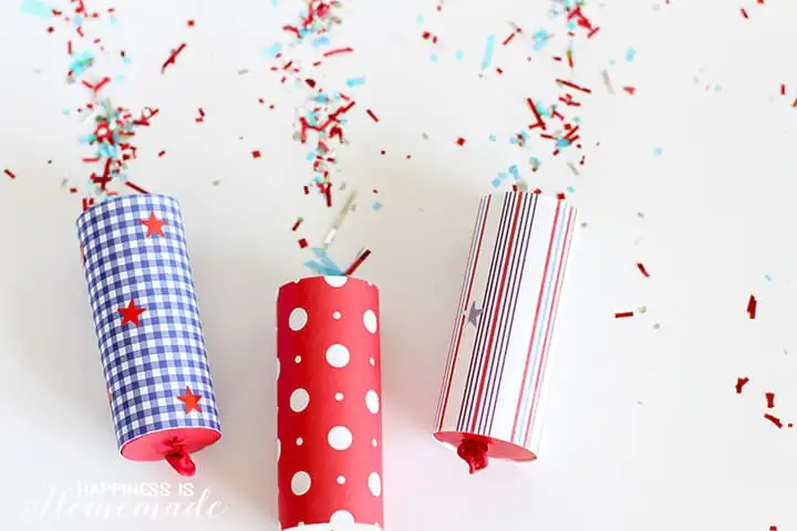 DIY Handmade Confetti Poppers for 4th of July