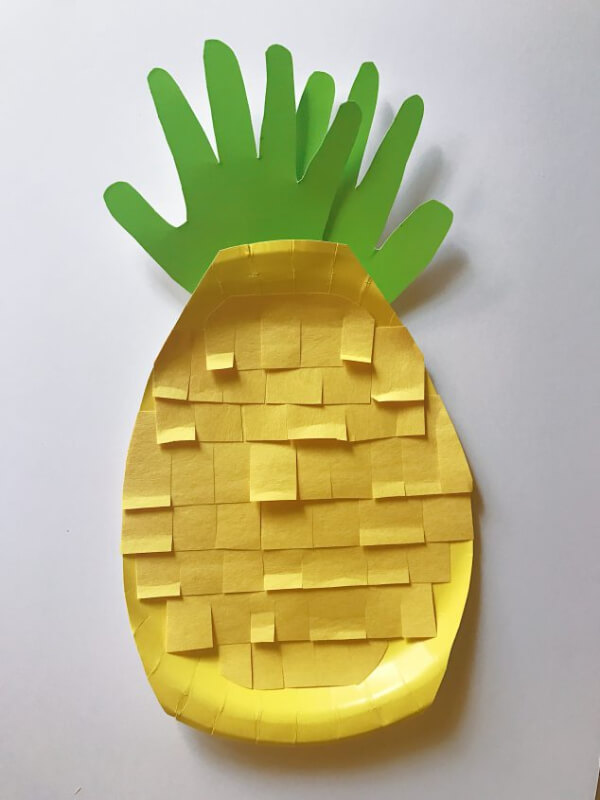 DIY Handprint Pineapple Craft Tutorial To Try At Home