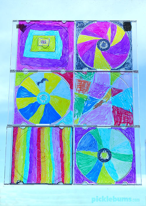 DIY How To Make A CD Case Stained Glass Window With Use Of Glue DIY Stained Glass Crafts 