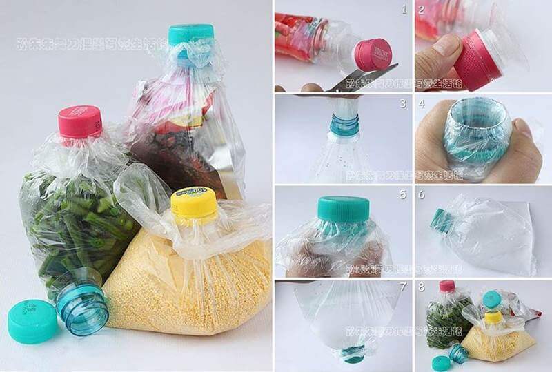 DIY Make A Bottle Top To Bag Seal Tutorial- Step By Step Recycled plastic bottle toy ideas 
