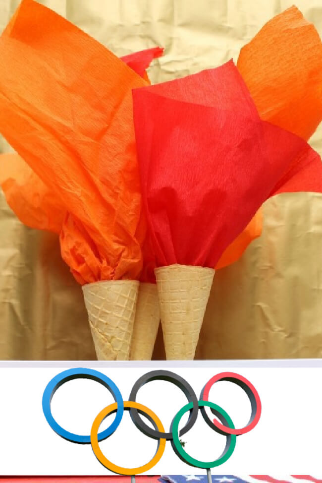 DIY Olympic Torch Craft For Kindergarten