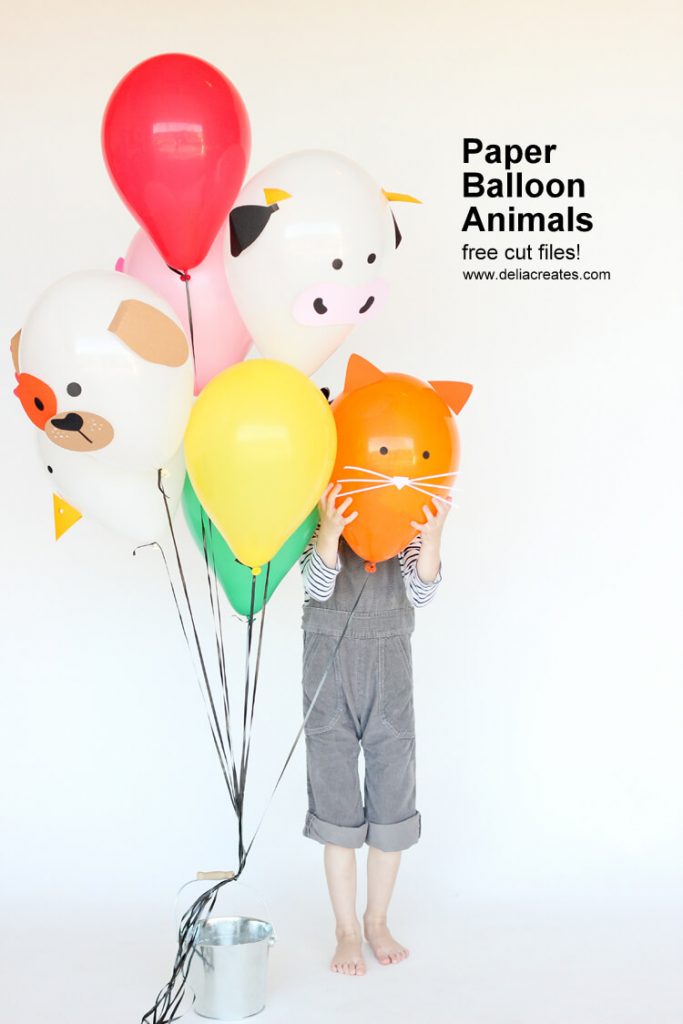 DIY Paper Balloon Farm Animals For Toddlers