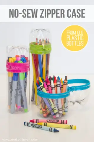  DIY Pencil Case Make From Small Plastic Bottle Craft Ideas Recycled plastic bottle toy ideas 