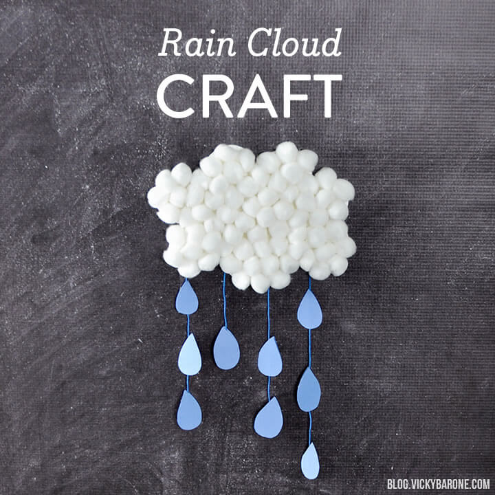 DIY Rain Cloud Crafts Activities For Toddlers