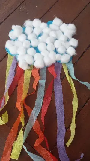 DIY Rain Cloud  Crafts For Toddlers