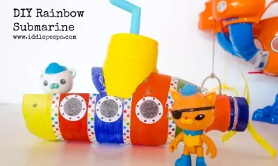 DIY Rainbow Underwater Submarine For Toddlers