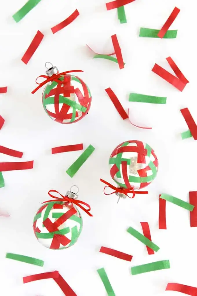 DIY Tissue Paper Decoration Ornaments For Christmas