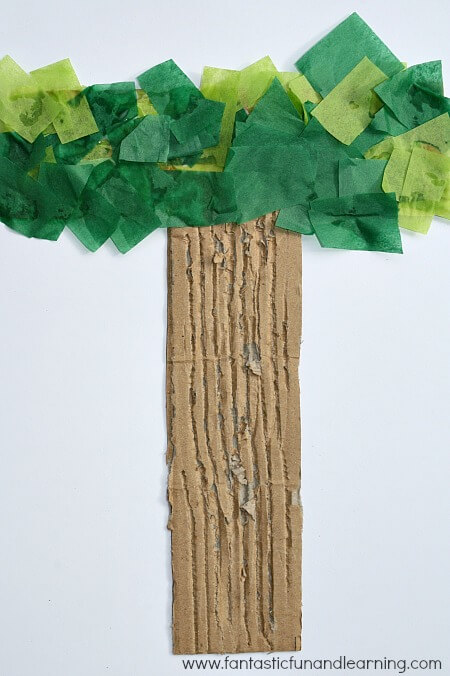 DIY Tissue Paper Tree Craft