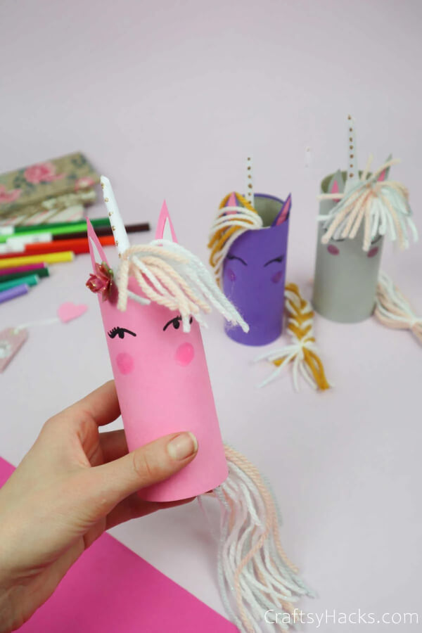Toilet Roll Unicorn Crafts for Kids DIY Unicorn Craft With Toilet Paper Roll