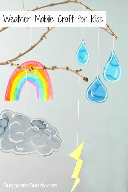 DIY Weather Mobile Crafts For Kindergarten