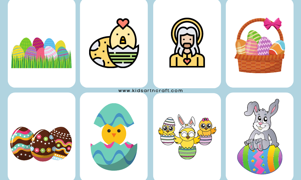Easter Flashcards For Preschoolers Free Printable Kids Art & Craft
