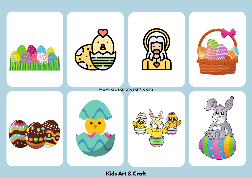 Easter Flashcards For Preschoolers
