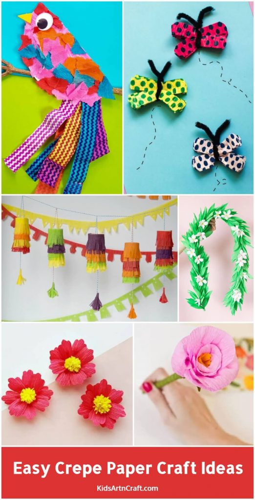 Easy Crepe Paper Craft Ideas Kids Art & Craft