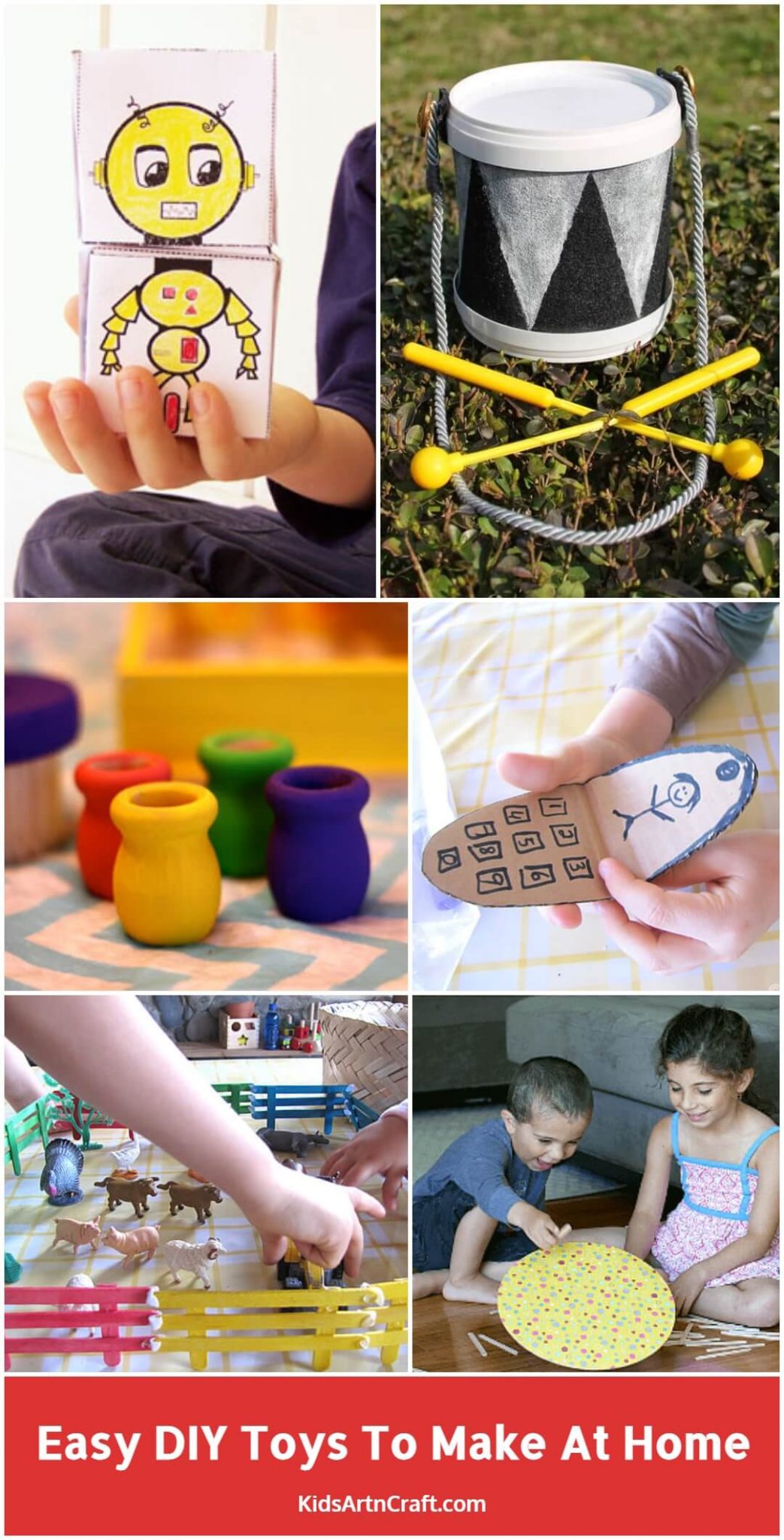 Easy DIY Toys to Make at Home Kids Art & Craft