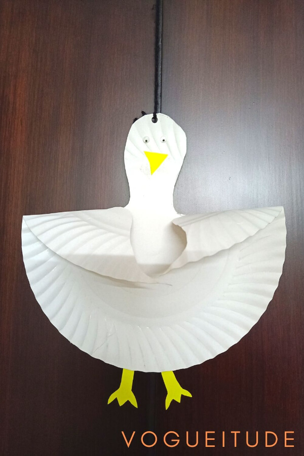 Easy Gull Craft With Paper Plate