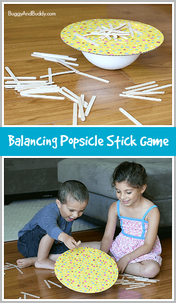 Easy Homemade Toys For Toddlers Balance the Popsicle Sticks Easy DIY Toys To Make At Home 