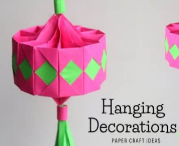 Easy Origami Paper Craft Decoration For Wall Hanging