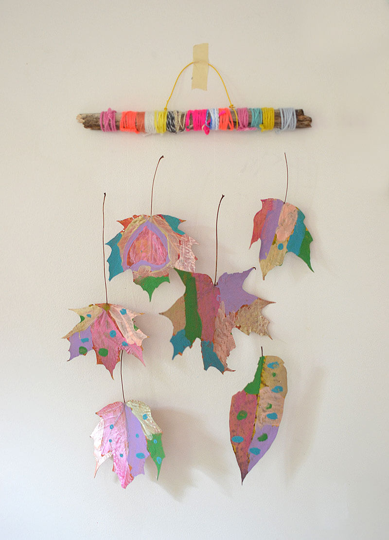 Leaf Art and Craft Ideas For Kids Easy Painted Leaf Craft For Kindergartners
