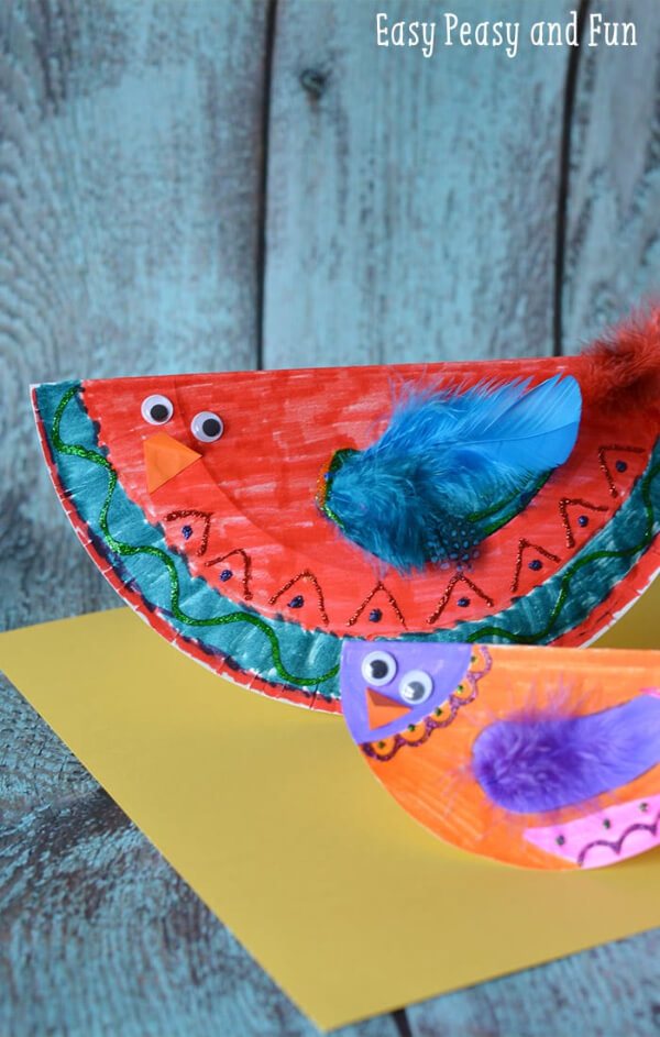 Bird Paper Plate Crafts For Kids Easy Paper Plate Bird Craft For Kids