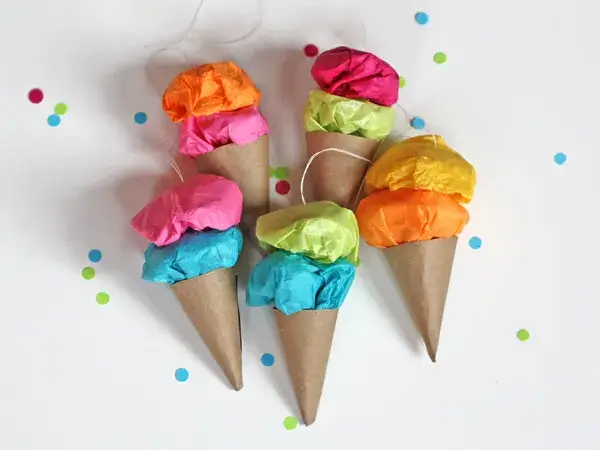 Easy To Make A Ice Cream Ornaments For Kids