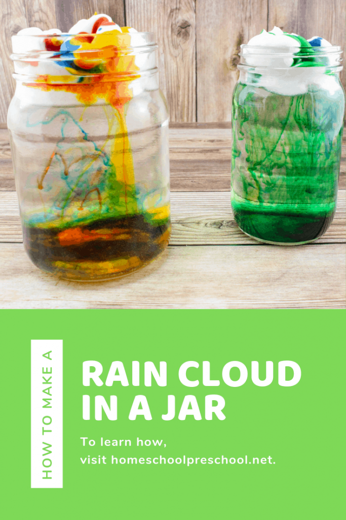 Easy To Make A Rain Cloud In A Jar For Kids