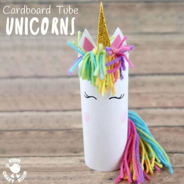 Easy Unicorn Cardboard Tube Craft
