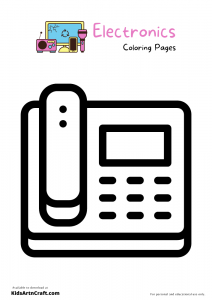 Electronics Coloring Pages For Kids – Free Printables - Kids Art & Craft