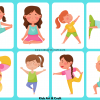 Exercise Flashcards For Kindergarten Featured Image