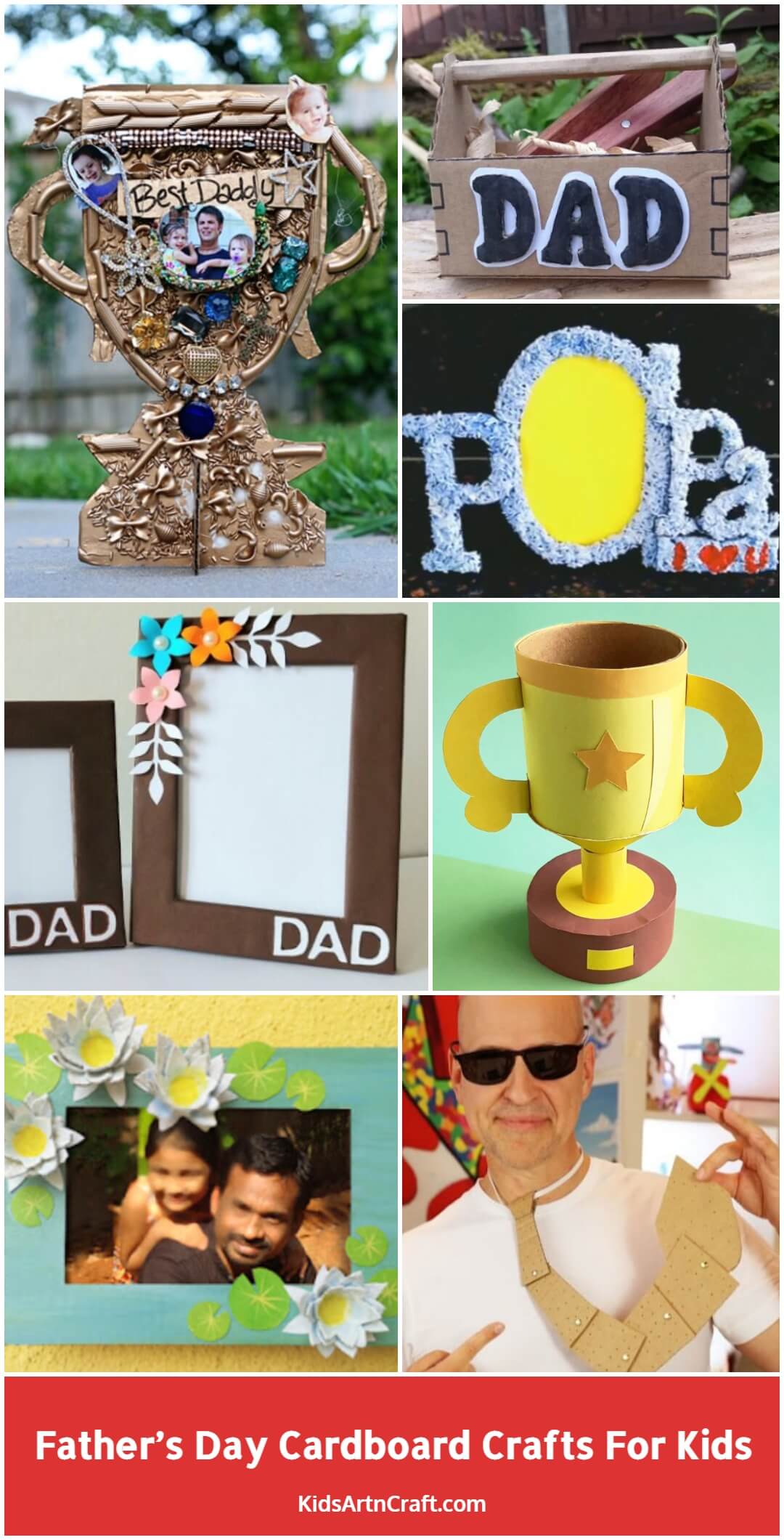 Father’s Day Cardboard Crafts For Kids