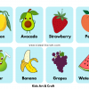 Fruits Name Flashcards for Kindergarten Featured Image