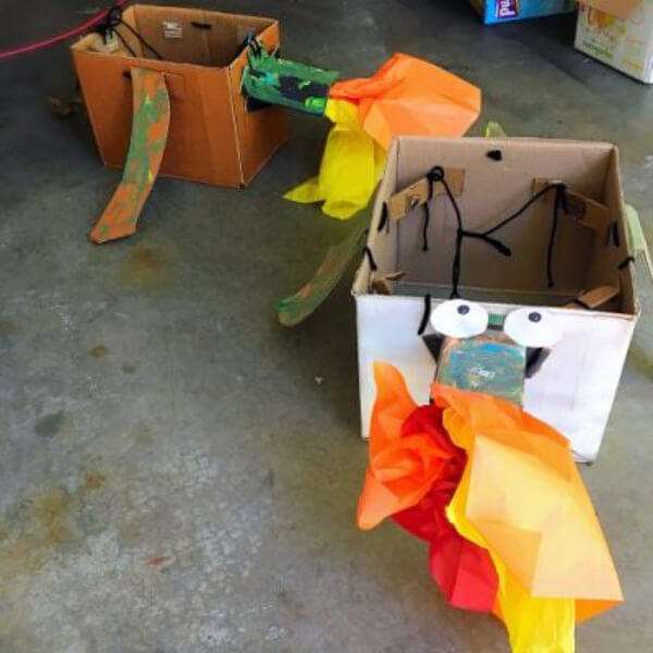 Fun Cardboard Dragon Craft For Preschoolers