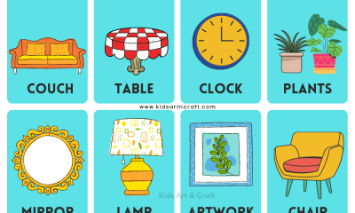 Furniture Flashcards For Preschoolers Featured Image