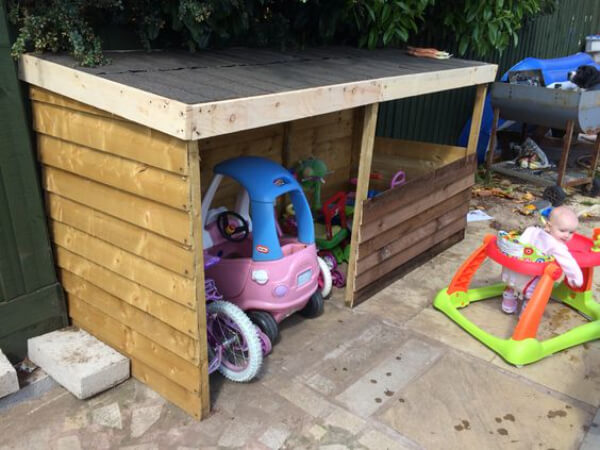 Garden Toy Storage Shed Barn Craft For Kids