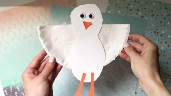 Gull Craft Idea With Paper Plate