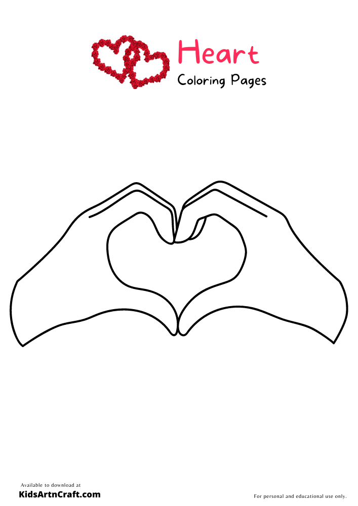 Heart Coloring Pages For Kids – Free Printables