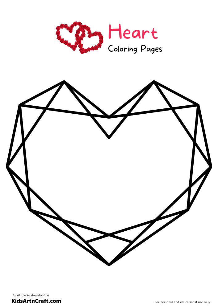 Heart Coloring Pages For Kids – Free Printables
