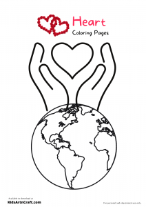 Heart Coloring Pages For Kids – Free Printables - Kids Art &amp; Craft