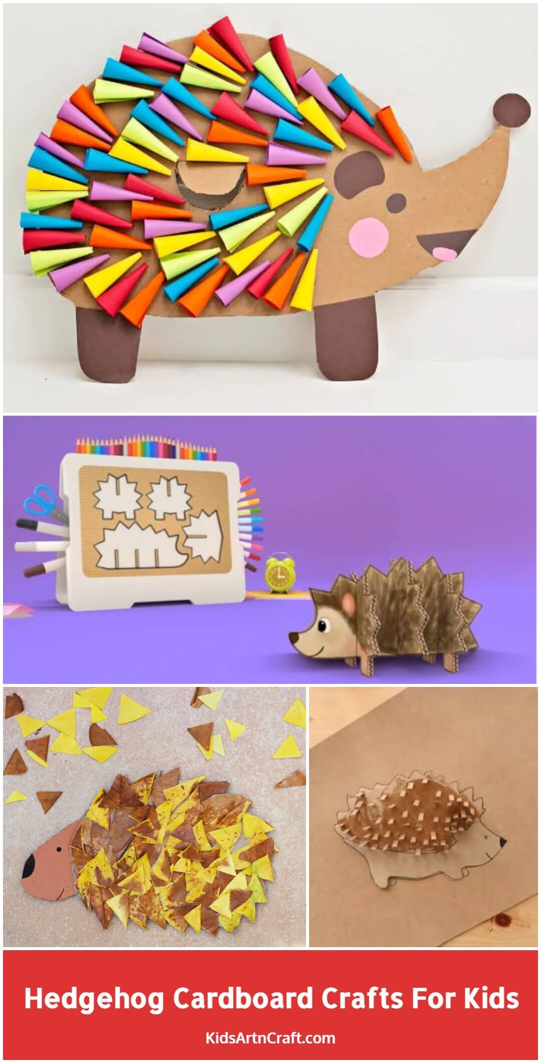 Hedgehog Cardboard Crafts for Kids