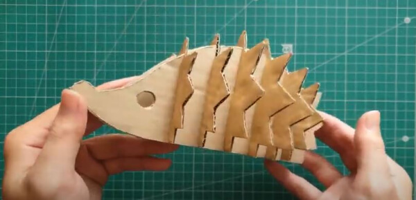 Hedgehog Coasters Craft Using Cardboard