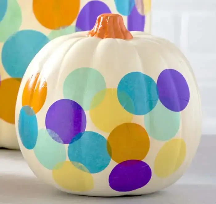 How To Decorate A Pumpkin With Confetti & Tissue Paper DIY Tissue Paper Craft Ideas