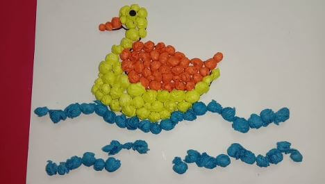 How To Make Duck Craft With Crumpling Paper