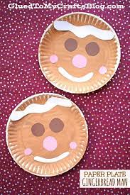 How To Make Gingerbread Paper Plate Craft For Christmas