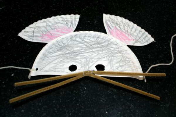How To Make Paper Plate Mouse Mask Craft